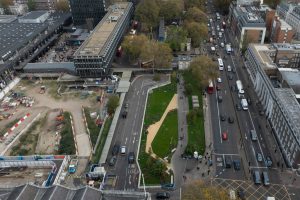 "Barhale: Lavori di utilità meridionali per il progetto HS2 Euston a Londra"
