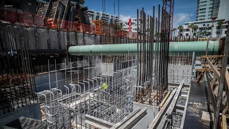 Extensive Groundwork Lifts New Miami Beach Residential Tower Extensive Groundwork Lifts New Miami Beach Residential Tower