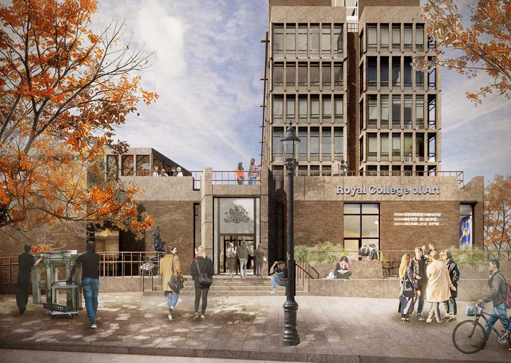 Royal College of Art: un piano di trasformazione ambizioso per il Campus di Kensington
