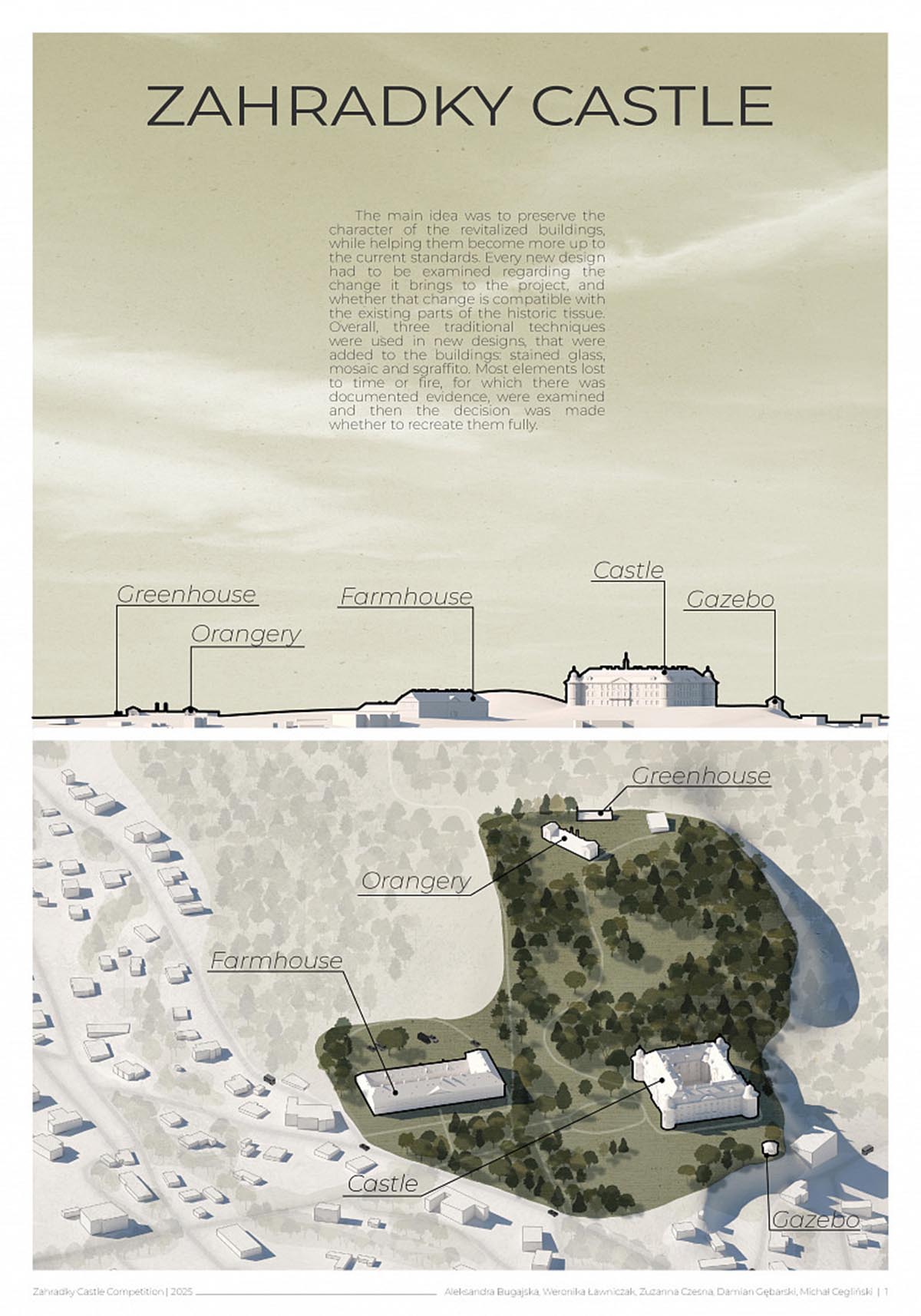 I Vincitori del Concorso di Architettura per il Castello di Zahrádky Sono Stati Annunciati